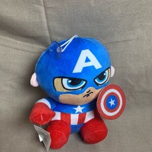 Captain America Plush Toy - Blue Red White